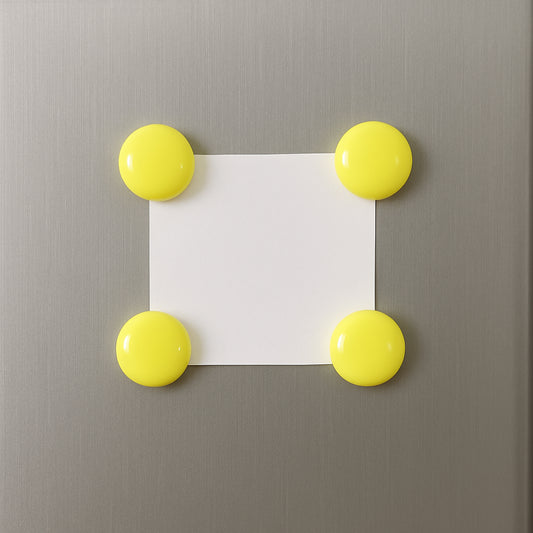 Strong Round Fridge & Whiteboard Magnet - (10 Pc Set) Secure Hold • Scratch-Safe • Easy Grip | ABS + Ferrite Magnet