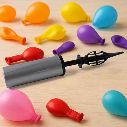 Hand Balloon Pump 24 Cm Dual Action Manual Air Inflator for Balloons Toys Inflatables and Party Decorations (1 Pc)