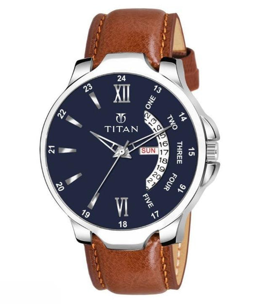 Men’s Analog Leather Watch – Classic Style, Modern Durability