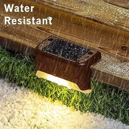 Solar Decorative Lights Outdoor – Waterproof Garden Step & Fence Lights (4 Pc Set)