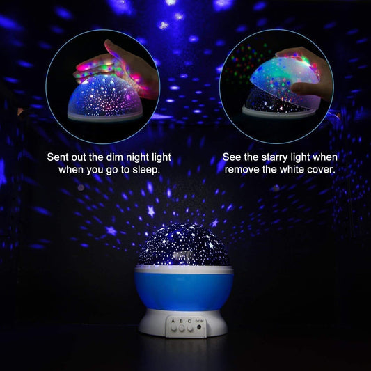 Star Master Rotating 360° Moon Night Light Lamp Projector