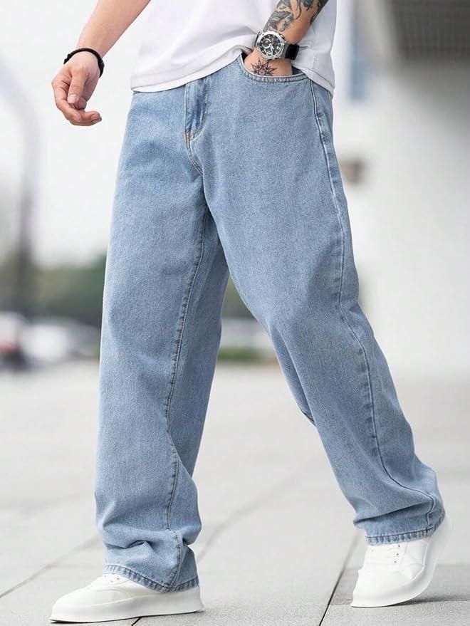 Men’s Loose Fit Mid Rise Jeans | Casual Denim for Everyday Comfort