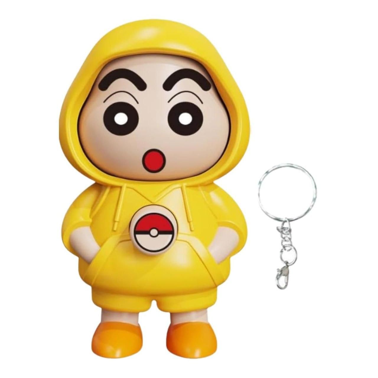 Shinchan Face Changing Keychain | Funny Cartoon Anime Keyring | Cute Bag, Car, Desktop, and Gift Accessory (Pack of 1)