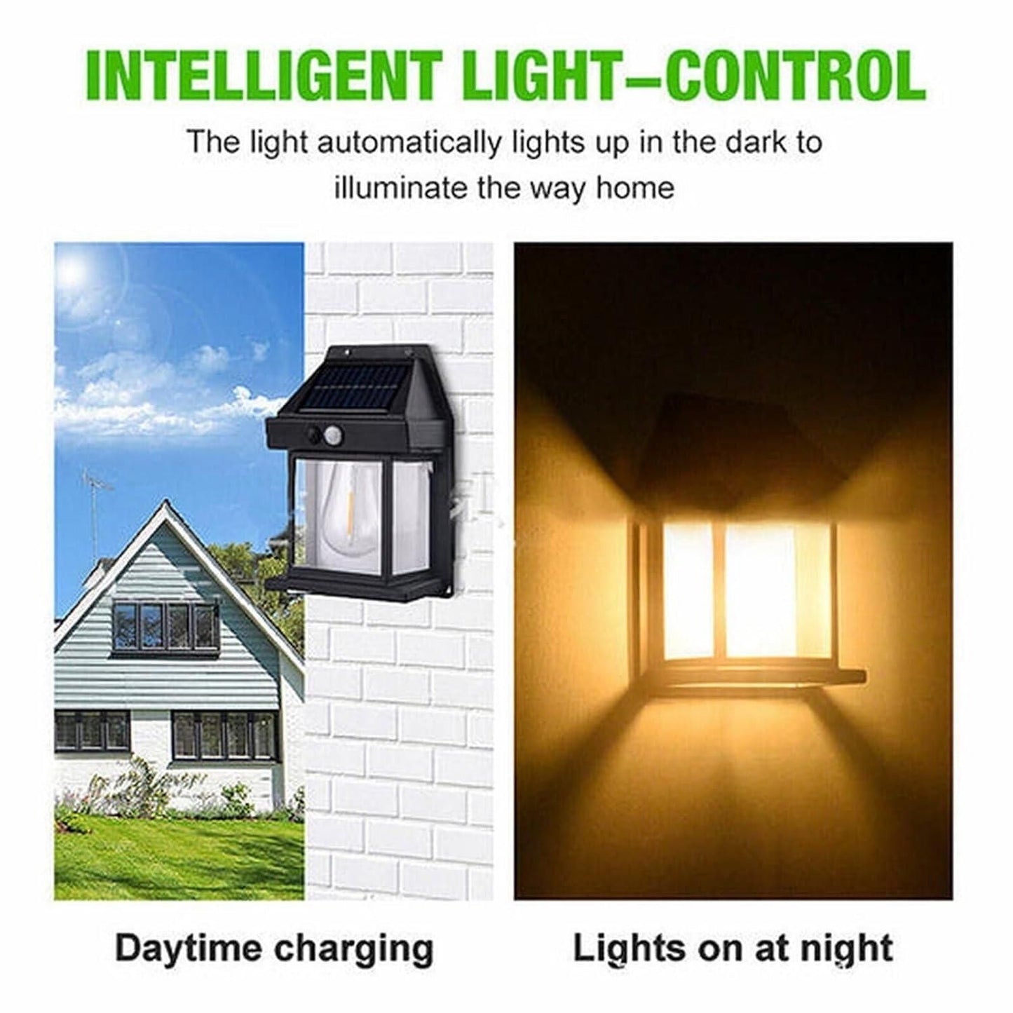 Solar Light Outdoor Wall Light – Energy-Saving and Waterproof LED (Pack of 1)
