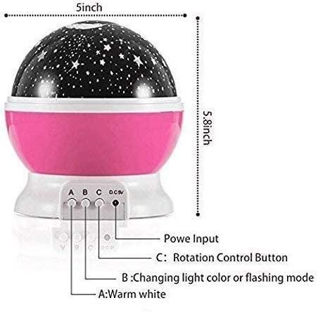 Star Master Rotating 360° Moon Night Light Lamp Projector