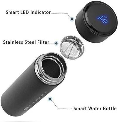 Stainless Steel Temperature Water Bottle Thermos | 500ML Double Wall Vacuum Flask with LCD Smart Display, Hot & Cold Insulation Bottle