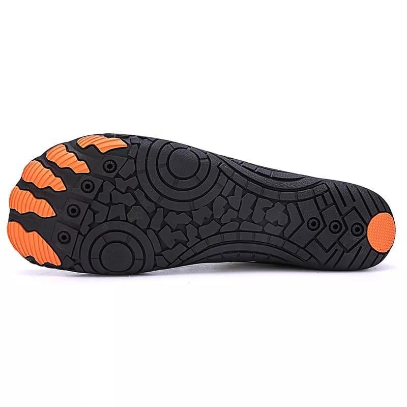 Men’s Nonslip Barefoot Shoes | Breathable Mesh Upper, Rubber Sole | Lightweight Lace-Up Casual Footwear | Comfortable & Flexible Walking Shoes for Men – Black