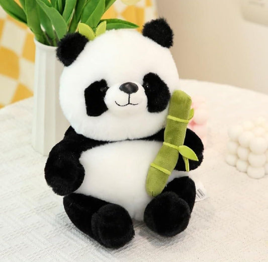Cute Panda Plush with Bamboo – Adorable, Soft & Huggable!