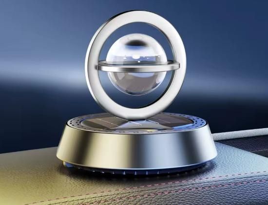 Solar Energy Rotate Car Perfume Diffuser – Premium Aluminium Alloy Aromatherapy for Your Car