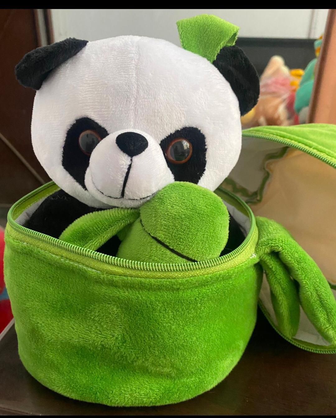Cute Panda Plush with Bamboo – Adorable, Soft & Huggable!