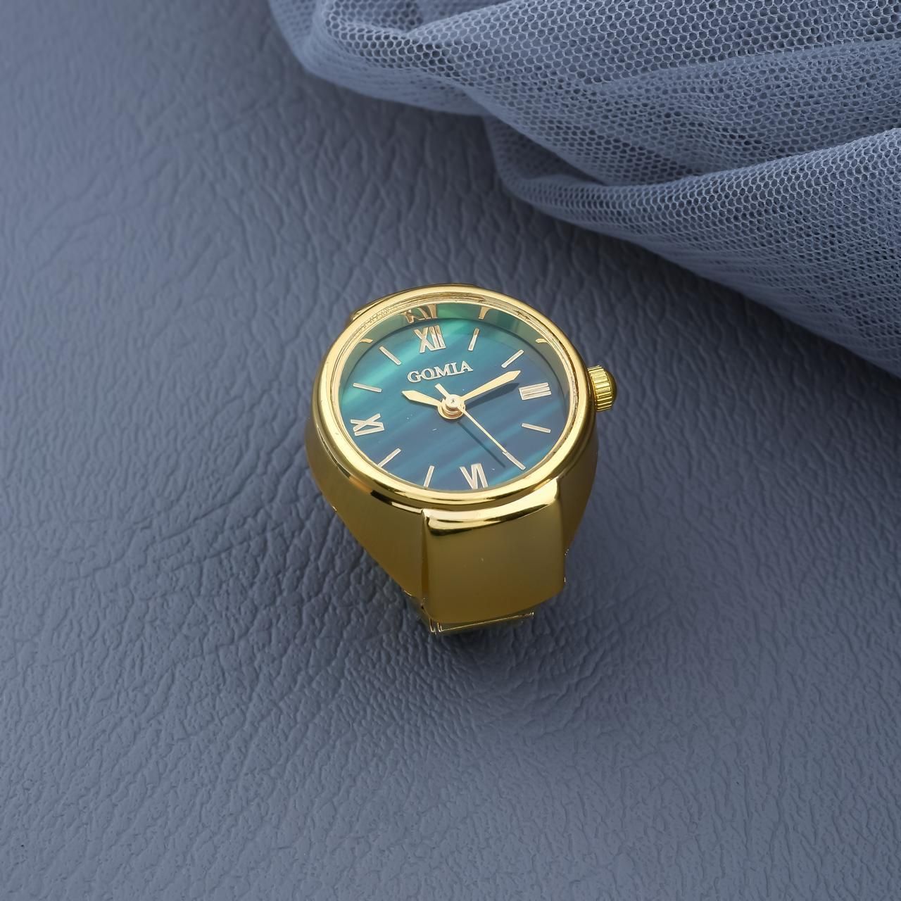Analog Unisex Ring Watch | Adjustable Finger Watch with Zinc Alloy Strap | Stylish Mini Dial Timepiece for Men & Women (Pack of 1)