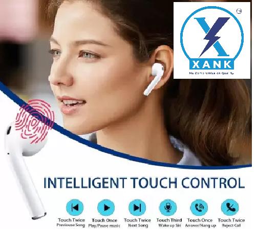 XANK TWS i12 Bluetooth Earphones  (White, True Wireless)