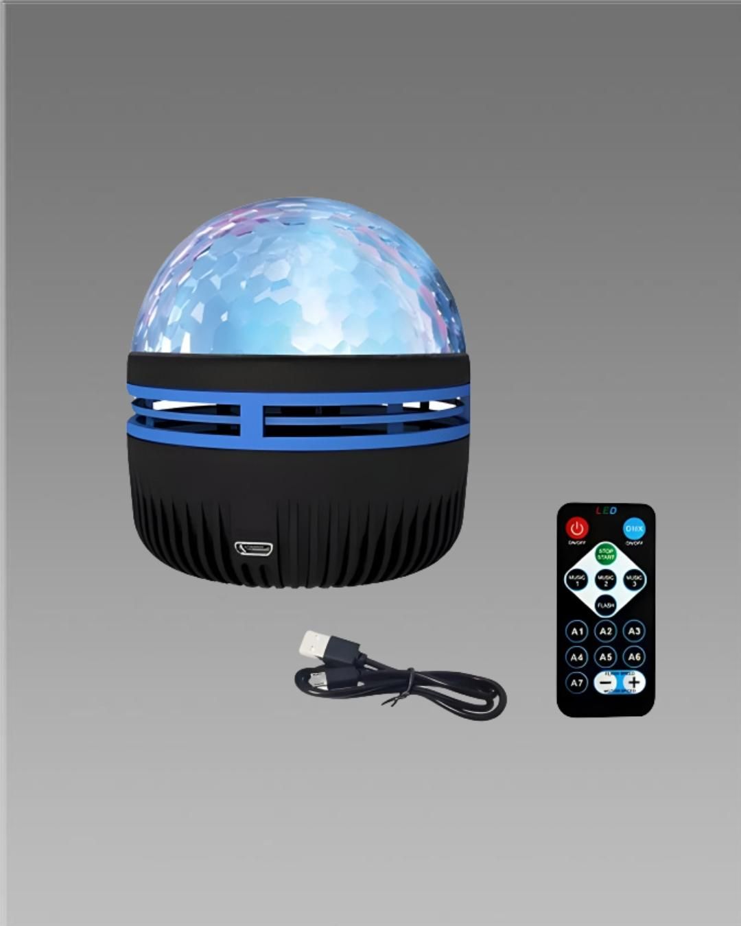 Galaxy Light Projector for Kids & Adults | Multicolor LED Night Lamp for Room Décor, Relaxation & Ambience | Starry Sky Projector (Plastic, Pack of 1)