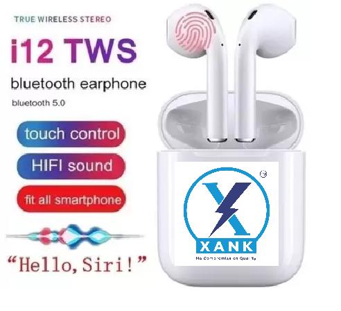 XANK TWS i12 Bluetooth Earphones  (White, True Wireless)