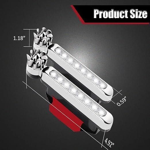 2 Pieces Car Wind Powered Daytime Running Light | White LED DRL
