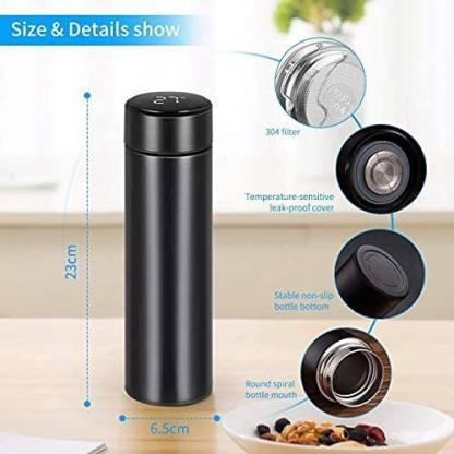 Stainless Steel Temperature Water Bottle Thermos | 500ML Double Wall Vacuum Flask with LCD Smart Display, Hot & Cold Insulation Bottle