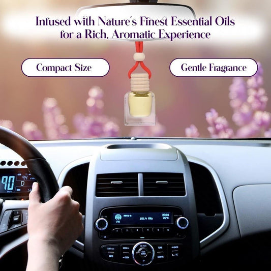 Hanging Car Perfume Pods Diffuser Scent (Assorted Perfume) | Long-Lasting Musk Aroma Up to 45 Days | Compact & Elegant Car Freshener Pod – 10ml