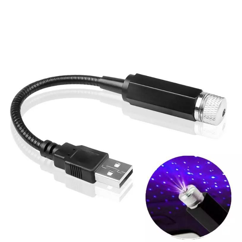 Star Lamp USB Car Star Ceiling Light (Red) | Romantic Sky Projection Night Lamp for Cars, Bedrooms & Parties | Fancy LED Starlight Projector