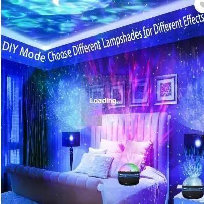 Galaxy Light Projector for Kids & Adults | Multicolor LED Night Lamp for Room Décor, Relaxation & Ambience | Starry Sky Projector (Plastic, Pack of 1)