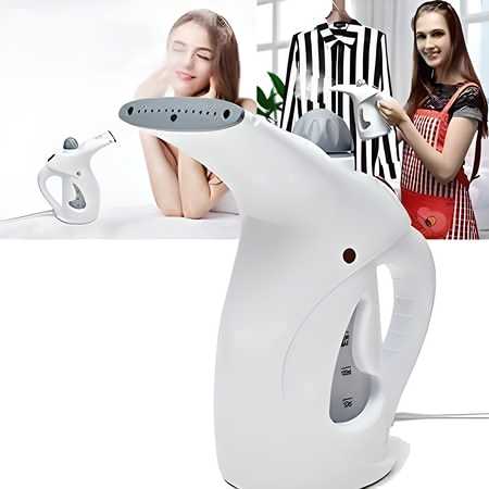 2-in-1 Handheld Garment & Facial Steamer | Portable Steam Iron