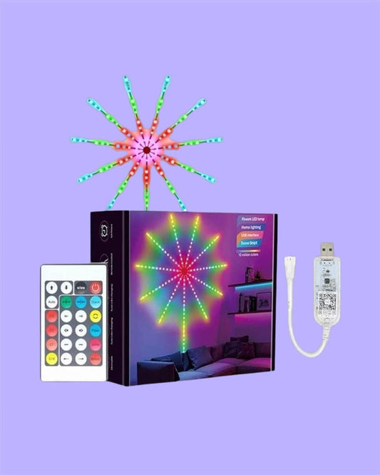 LED Fireworks Light – USB Powered Multicolor Decorative Lamp (Pack of 1)