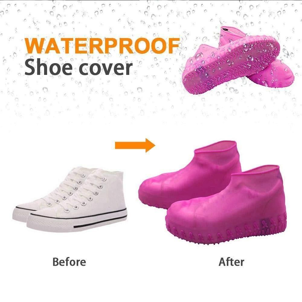 Silicon Reusable Anti-Skid Waterproof Boot Cover (Pack of 2 Pairs)
