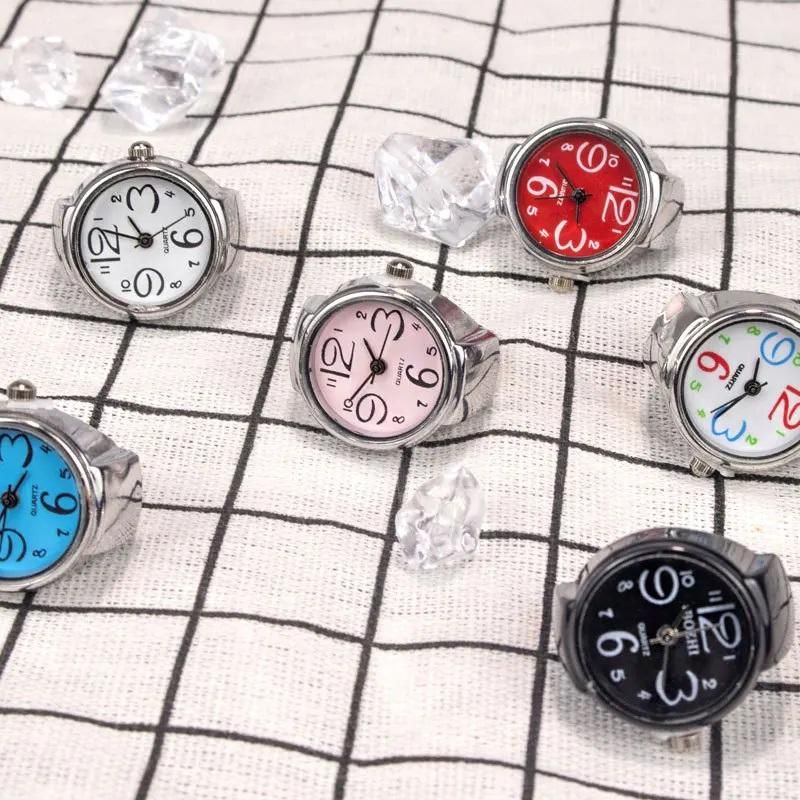 Unisex Ring Watch | Women’s & Men’s Analogue Quartz Finger Watch | Adjustable Mini Dial Ring Timepiece (Pack of 1)