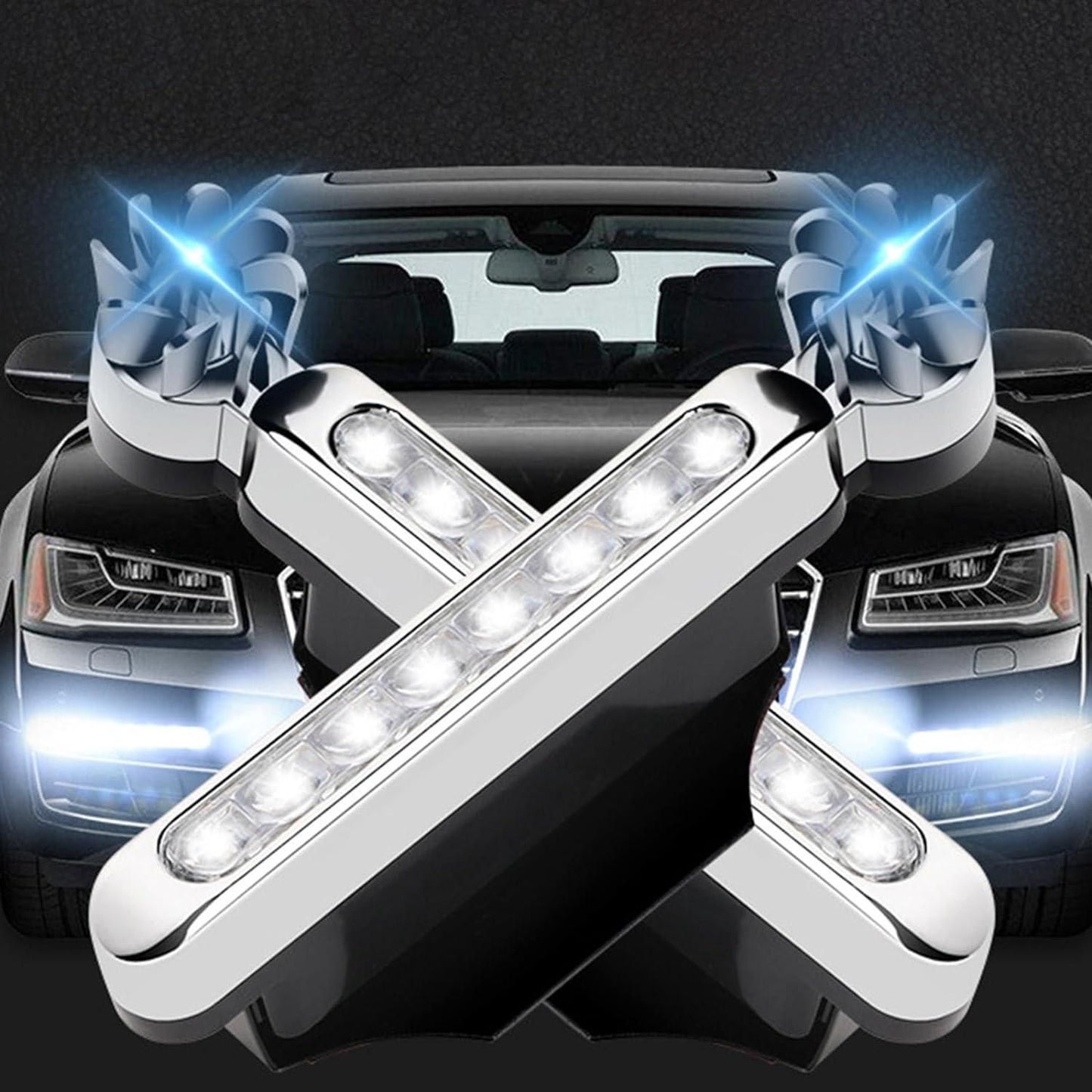 2 Pieces Car Wind Powered Daytime Running Light | White LED DRL