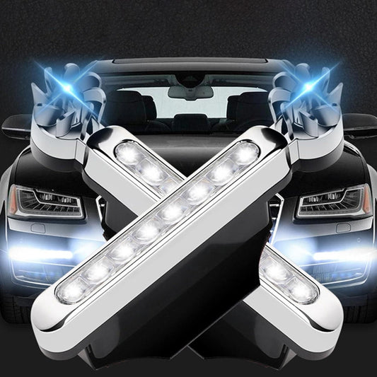 2 Pieces Car Wind Powered Daytime Running Light | White LED DRL