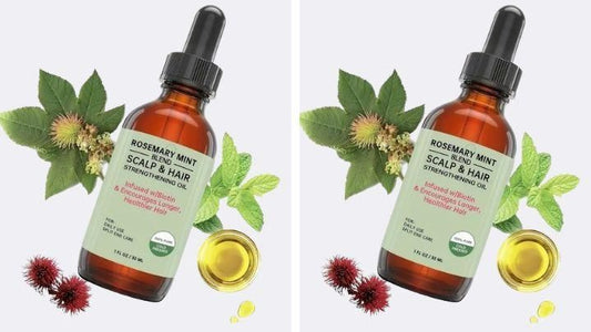 Rosemary Mint Scalp & Hair Strengthening Oil with Biotin & Essential Oils | Pack of 2