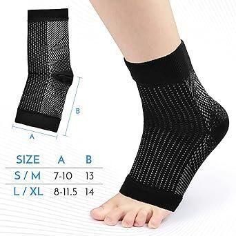 BD Swelling Arch Heel Socks | Toeless Breathable, for Men & Women