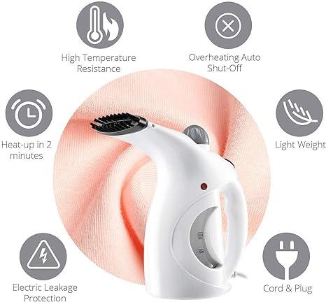2-in-1 Handheld Garment & Facial Steamer | Portable Steam Iron