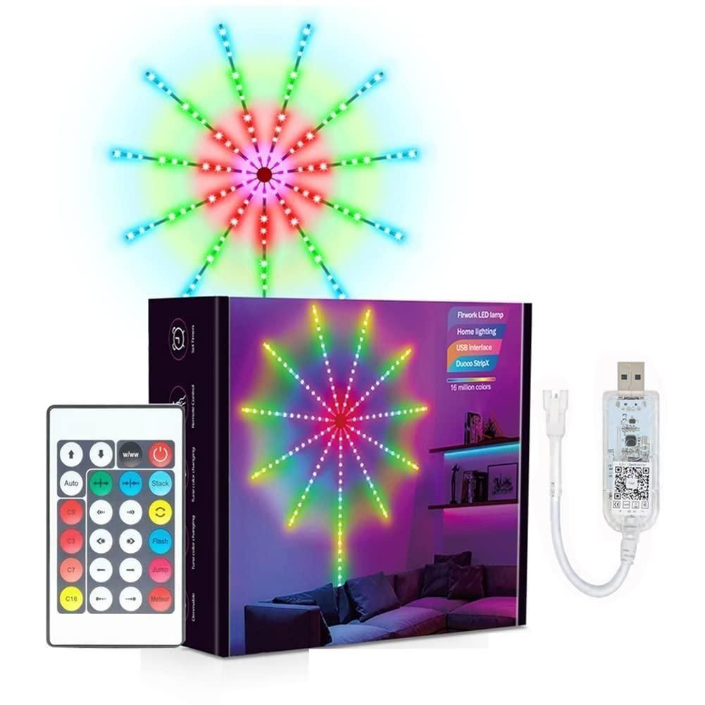 LED Fireworks Light – USB Powered Multicolor Decorative Lamp (Pack of 1)