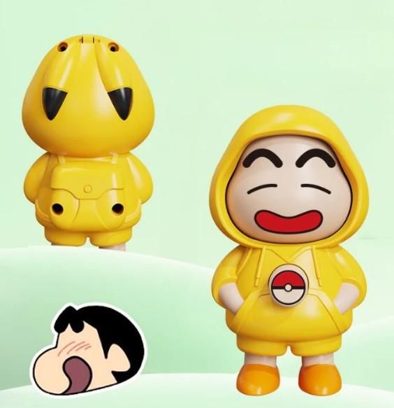 Shinchan Face Changing Keychain | Funny Cartoon Anime Keyring | Cute Bag, Car, Desktop, and Gift Accessory (Pack of 1)