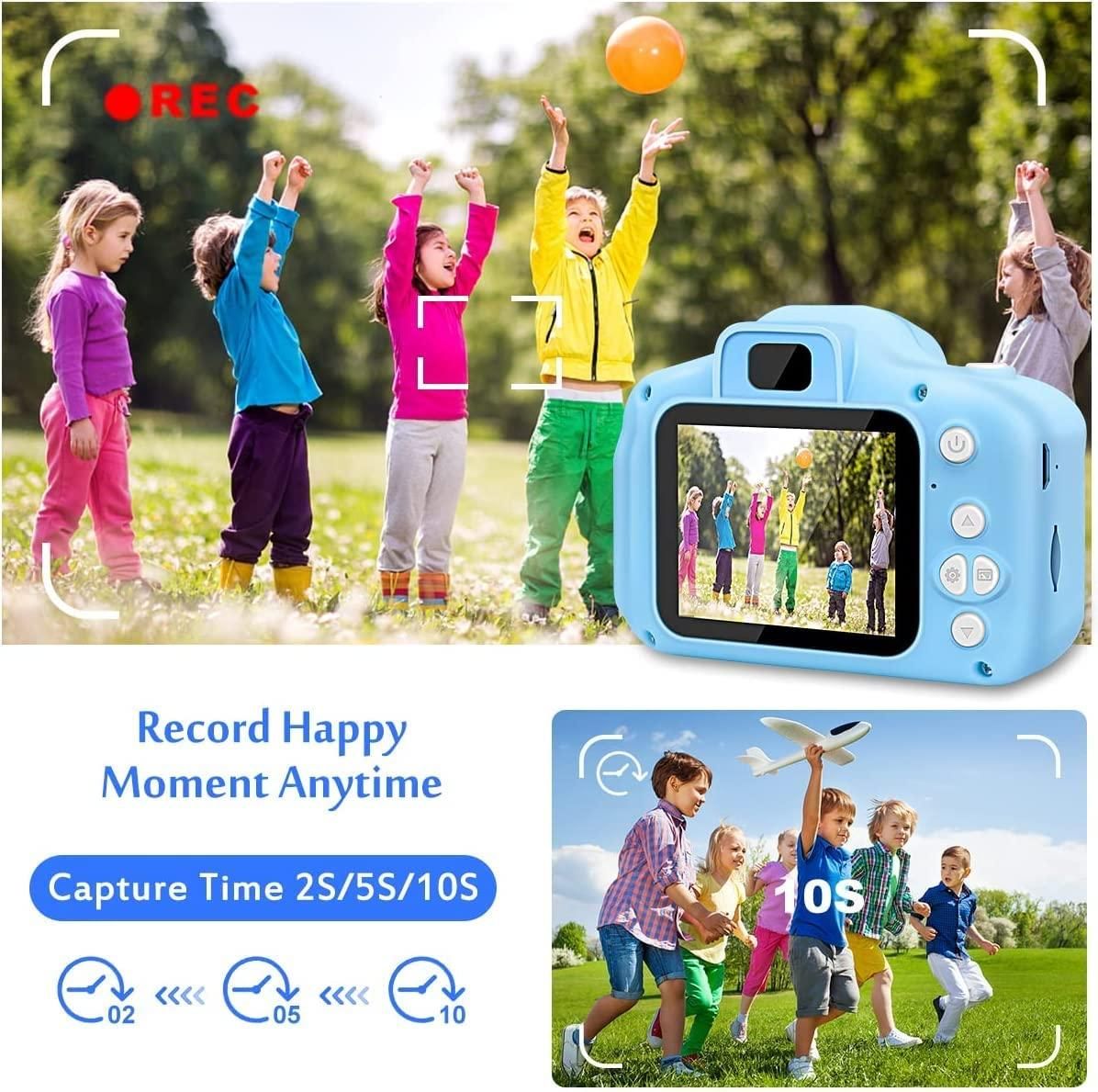 Digital Video Camera for Kids 3MP 1080P | Mini Kids Camcorder with Image Stabilization, Fun Toy Camera with 2MP Photo Resolution | Educational Gift for Children