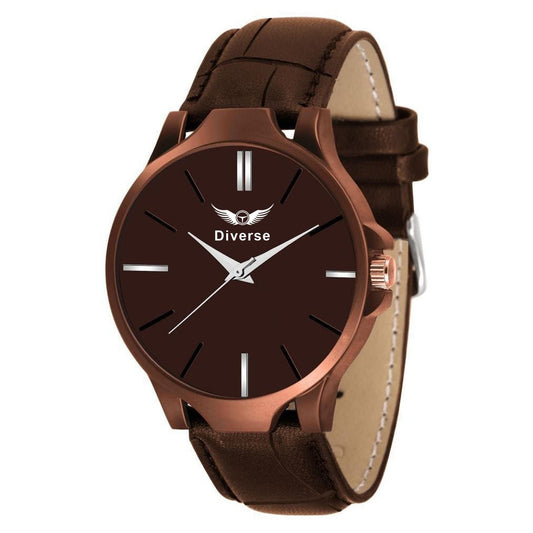 BD Men’s Analog Leather Watch - Quartz for Men