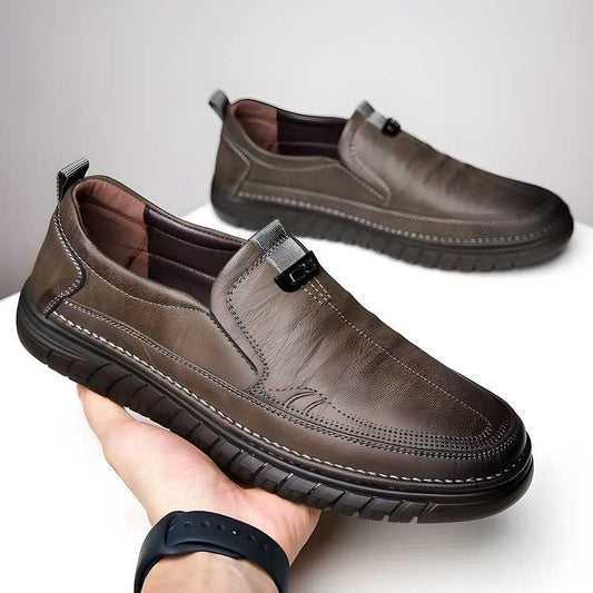 Trendy Men’s Casual Shoes | Brown Synthetic Slip-On Shoes with PVC Sole | Comfortable & Durable Casual Footwear for Daily Wear