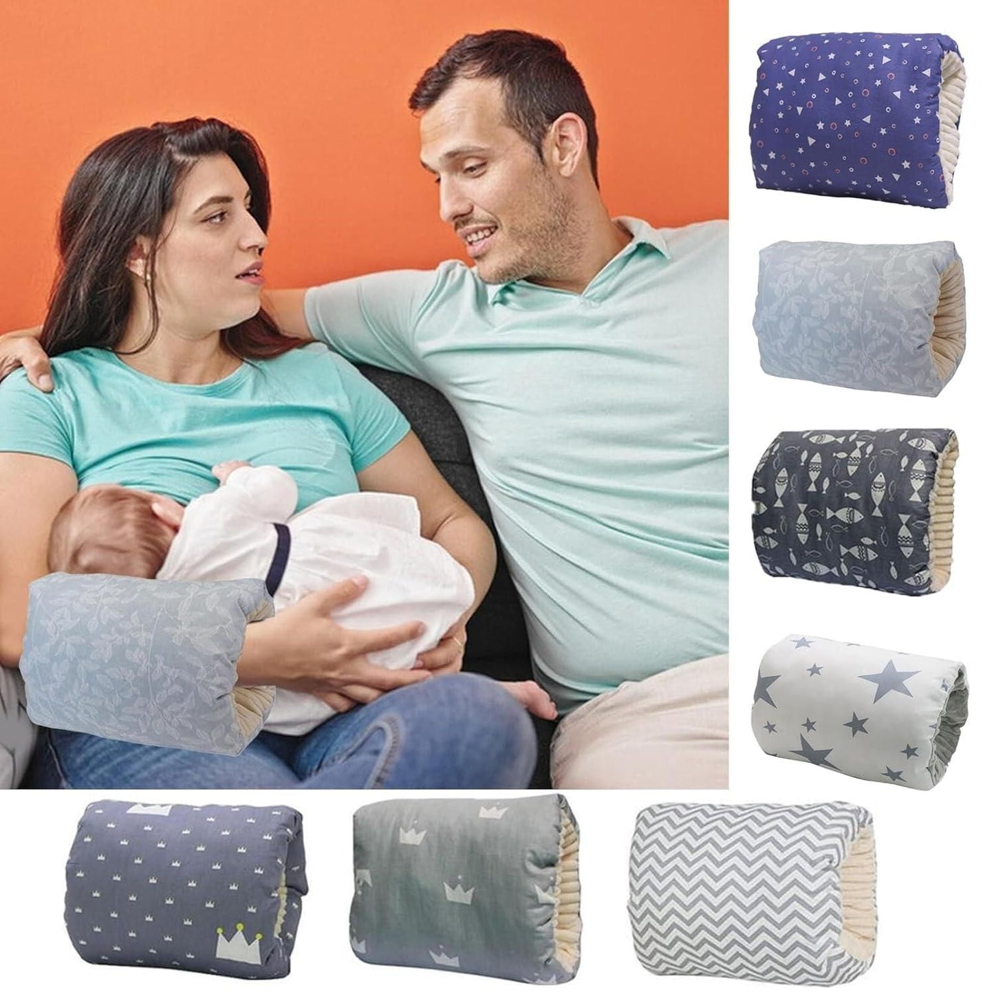 Cozie Cradle Baby Pillow | Nursing & Feeding Pillow (Assorted Colors)