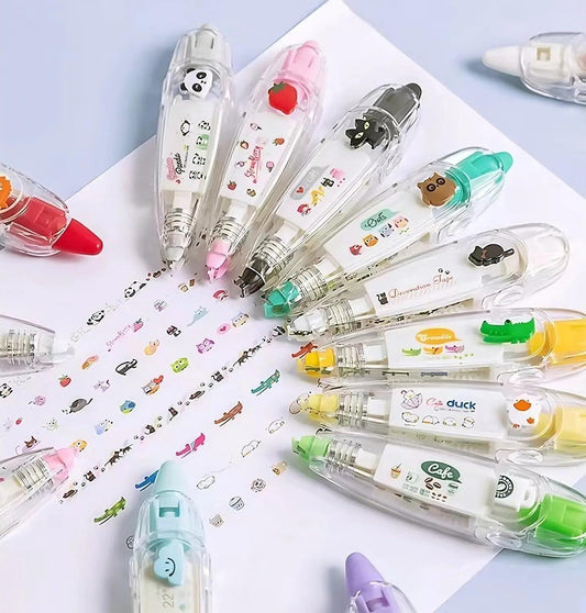 Decoration Tape Cute Novelty Sticker Pen Machine – Fun & Creative Stationery (Pack of 2)