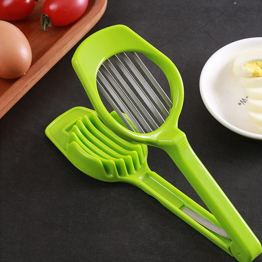 Multipurpose Food Slicer with Seven Stainless Steel Blades Egg Strawberry Tomato Kiwi Fruit Cutter, Divider, Seperator and Soft Food Slicer (1 Pc)