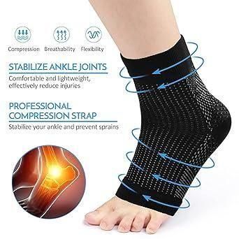 BD Swelling Arch Heel Socks | Toeless Breathable, for Men & Women
