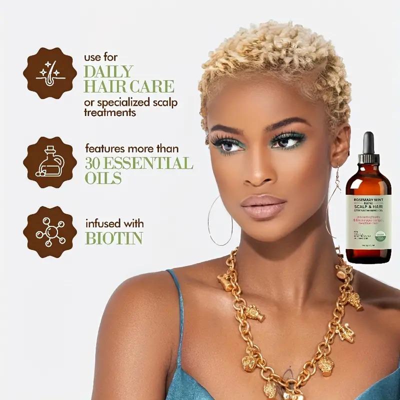 Rosemary Mint Scalp & Hair Strengthening Oil with Biotin & Essential Oils | Pack of 2