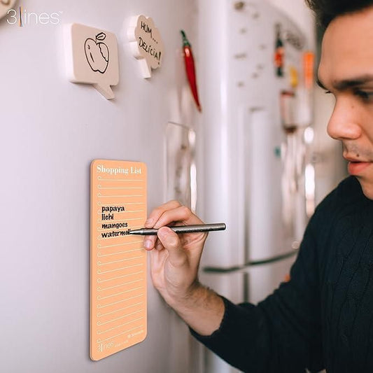Grocery Shopping List Fridge Magnet with Marker | Home & Kitchen Organizer