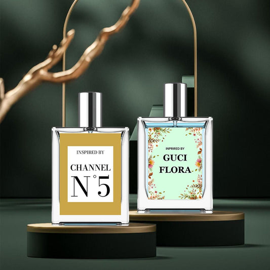 Inspired By Gucci Flora & Chanel N5 Eau De Parfum | Pack of 2 × 50ML