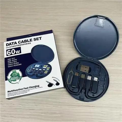 Fast Charging Travel Cable Set – All-in-One Compact Power Solution