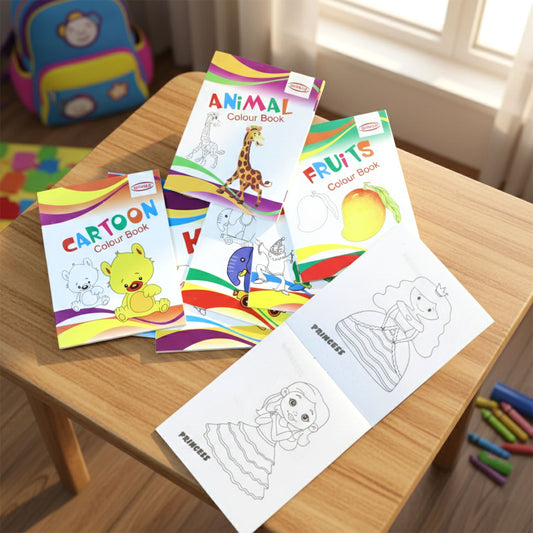 Kids Educational Colouring Book Set with Multiple Themes for Fun Learning and Creative Drawing Activities – 40 Pieces