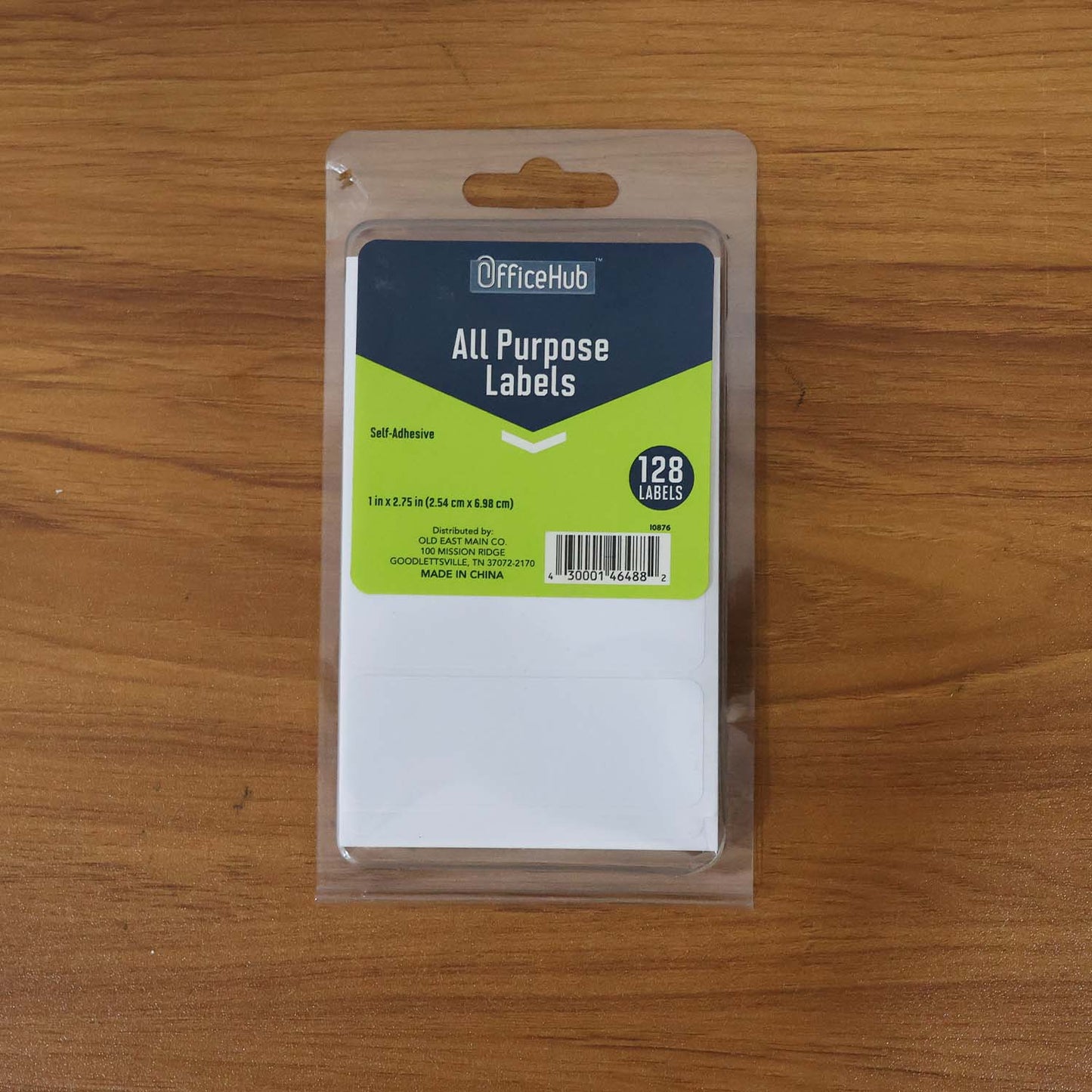 Premium All Purpose Adhesive White Labels – 128 Self Adhesive Stickers (1 x 2.75 Inch) – Writable, Easy Peel, Durable Label Stickers for Home, Office, School and Mailing Organization