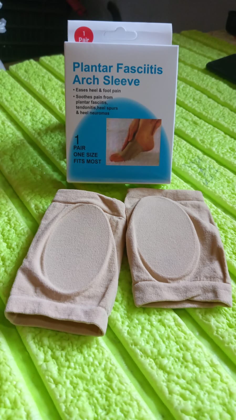 Foot Arch Support Sleeves for Men and Women – Plantar Fasciitis Compression Cushions for Flat Feet and Foot Pain Relief (1 Pair)
