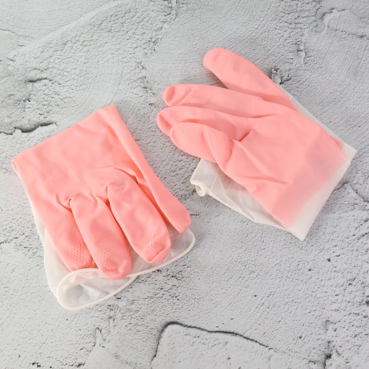 Large Size Reusable Household Cleaning Gloves - (1 Pair) | Waterproof • Anti-Slip • Long Cuff Rubber Gloves for Kitchen, Laundry &Home Cleaning