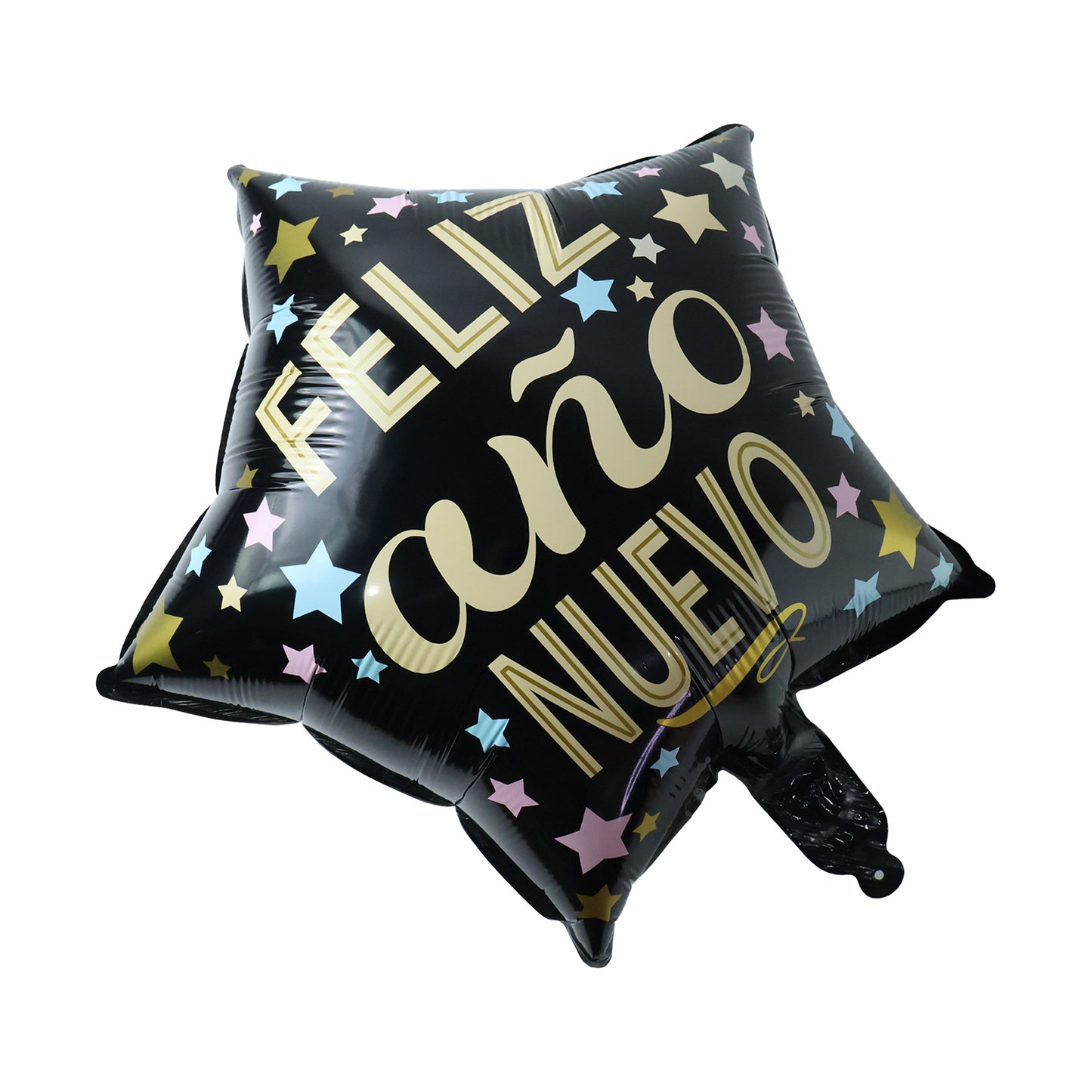 Black Star Feliz Ano Nuevo Foil Balloon For Celebration (1 Pc)
